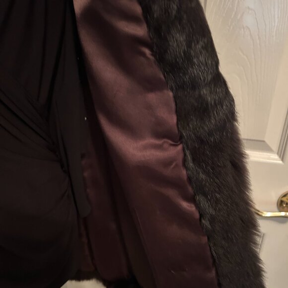 Vintage Rabbit Fur Jacket Black - Picture 6 of 7